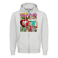 Dove Grey educator of tiny humans Zipper Hoodie - NancyCooperArtShop