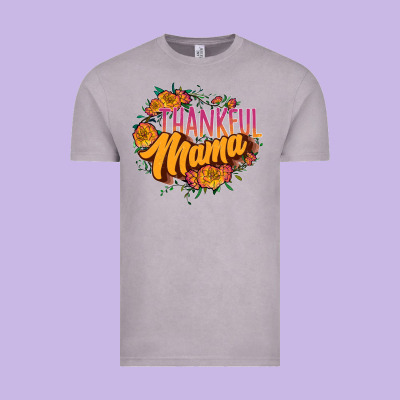 Thankful Mama Vintage Tee Designed By Jahusdesignshop