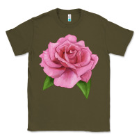 Army Green Perfume Delight Rose Classic Tee - LillyAllenDesigns