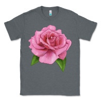 Charcoal Heather Perfume Delight Rose Classic Tee - LillyAllenDesigns