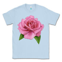 Dusty Blue Perfume Delight Rose Classic Tee - LillyAllenDesigns