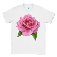 White Perfume Delight Rose Classic Tee - LillyAllenDesigns