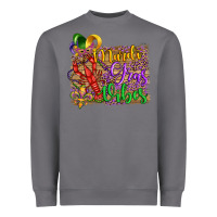 Storm mardi gras vibes crawfish mask and fleur de lis Heavyweight Sweatshirt - Artiststas