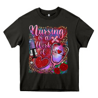 Asphalt nursing is a work of heart Heavy Core Tee - RanaPortraitStore