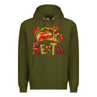 Army Green Taco Fiesta Premium Hoodie - texasbilliewilder