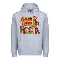 Heather Grey Taco Fiesta Premium Hoodie - texasbilliewilder