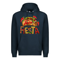 Navy Taco Fiesta Premium Hoodie - texasbilliewilder