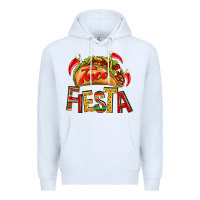 White Taco Fiesta Premium Hoodie - texasbilliewilder