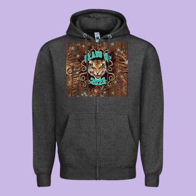 Class Of 2023 Tiger Zipper Hoodie Designed By Nancycooperartshop