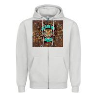 Dove Grey class of 2023 tiger Zipper Hoodie - NancyCooperArtShop