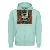 Seafoam class of 2023 tiger Zipper Hoodie - NancyCooperArtShop