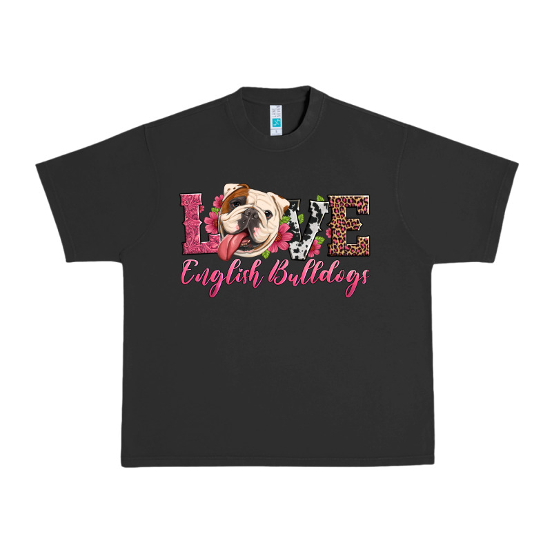 Love English Bulldogs Urban Heavy Tee by Artiststas | Teevron
