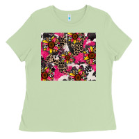 Matcha sunflower cowhide Ladies Tee - Zillion Design Studio
