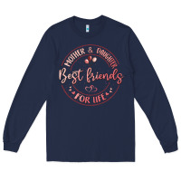 Navy mother and daughter best friends for life Long Sleeve Tee - MaliasSmallBusiness