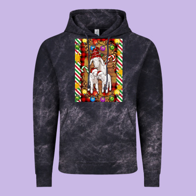Christmas Goat Family Vintage Hoodie Designed By Artiststas