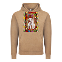 Vintage Coffee Christmas goat family Vintage Hoodie - Artiststas