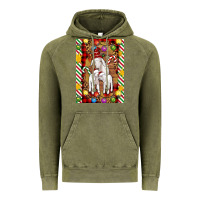 Vintage Olive Christmas goat family Vintage Hoodie - Artiststas
