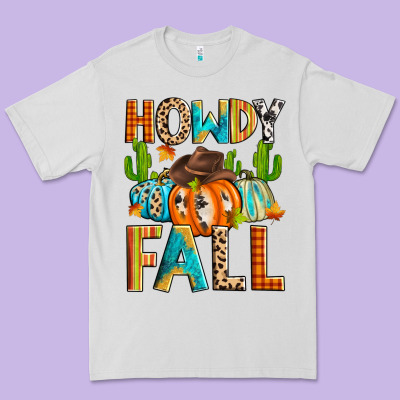 Howdy Fall Premium Tee Designed By Zillion Design Studio