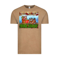 Vintage Coffee holiday and santa. claus Vintage Tee - AdoDesignShop