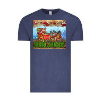 Vintage Denim holiday and santa. claus Vintage Tee - AdoDesignShop
