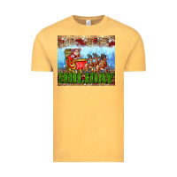 Vintage Mustard holiday and santa. claus Vintage Tee - AdoDesignShop