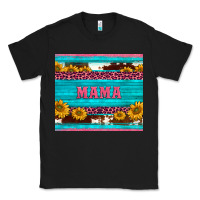 Black cowhide leopard sunflowers mama Classic Tee - BarkalooDesign