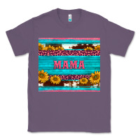 Lavender cowhide leopard sunflowers mama Classic Tee - BarkalooDesign