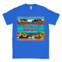True Royal cowhide leopard sunflowers mama Classic Tee - BarkalooDesign