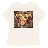 Bone leopard cow Ladies Tee - Zillion Design Studio