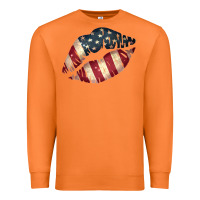 Carrot Vintage American Flag Lips Premium Sweatshirt - Bettercallsaul