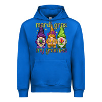 Cobalt Mardi Gras with my gnomies Urban Hoodie - HowdyJamesFarm