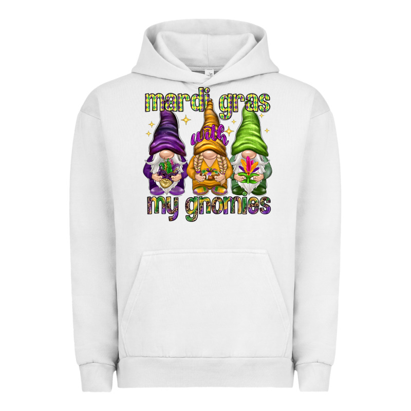 Mardi Gras With My Gnomies Urban Hoodie by HowdyJamesFarm | Teevron