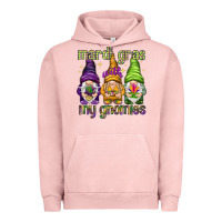 Pigment Salmon Mardi Gras with my gnomies Urban Hoodie - HowdyJamesFarm