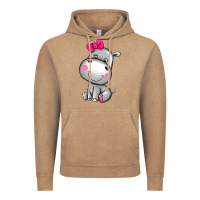 Vintage Coffee cute hippopotamus Vintage Hoodie - AdoDesignShop