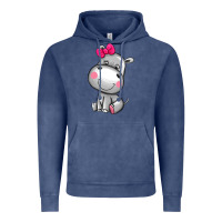 Vintage Denim cute hippopotamus Vintage Hoodie - AdoDesignShop