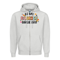 Dove Grey in my bookish girlie era Zipper Hoodie - MaliasSmallBusiness