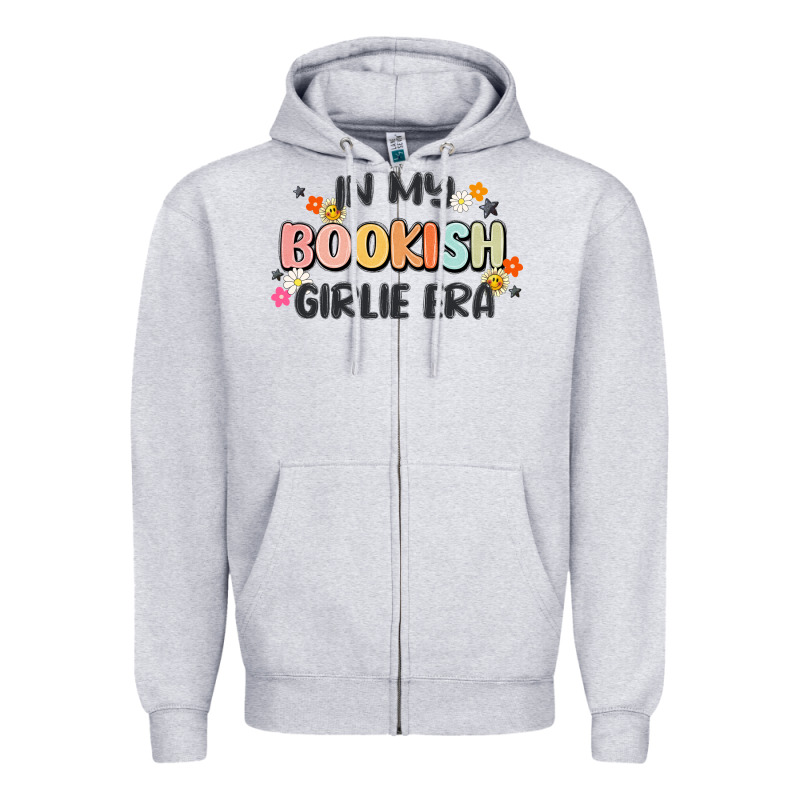 In My Bookish Girlie Era Zipper Hoodie by MaliasSmallBusiness | Teevron