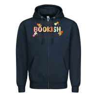 Navy in my bookish girlie era Zipper Hoodie - MaliasSmallBusiness