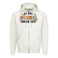 Oatmeal Heather in my bookish girlie era Zipper Hoodie - MaliasSmallBusiness