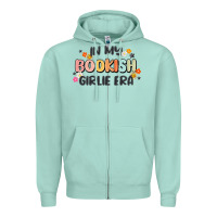 Seafoam in my bookish girlie era Zipper Hoodie - MaliasSmallBusiness