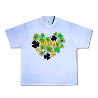 Grape Ice lucky heart shaped clover Urban Heavy Tee - AdoDesignShop