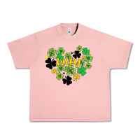 Salmon lucky heart shaped clover Urban Heavy Tee - AdoDesignShop