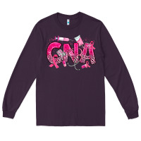 Plum breast cancer cna certified nursing assistant Long Sleeve Tee - JahusDesignShop