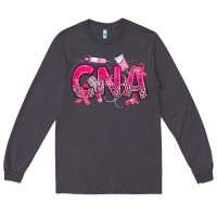 Smoke breast cancer cna certified nursing assistant Long Sleeve Tee - JahusDesignShop
