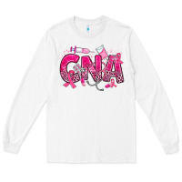 White breast cancer cna certified nursing assistant Long Sleeve Tee - JahusDesignShop