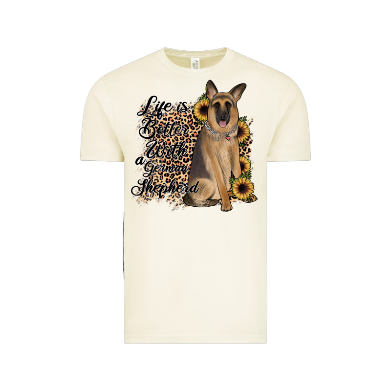 Life Is Better With A German Shepherd Vintage Tee by JahusDesignShop | Teevron