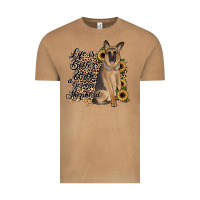Vintage Camel Life is better with a German Shepherd Vintage Tee - JahusDesignShop