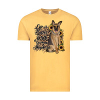 Vintage Mustard Life is better with a German Shepherd Vintage Tee - JahusDesignShop