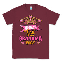 Burgundy world's best grandma ever Classic Tee - Jasminsmagicworld