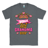 Charcoal Heather world's best grandma ever Classic Tee - Jasminsmagicworld